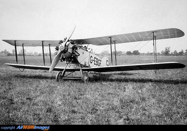 The Bristol Jupiter Fighter and Trainer were powered by Bristol Jupiter radial engines. While unsuccessful as a fighter, it was used as an advanced trainer aircraft between 1924 - 1933. G-EBGF was registered 03/05/23 but crashed 23/11/23 Bristol 76 Jupiter Fighter