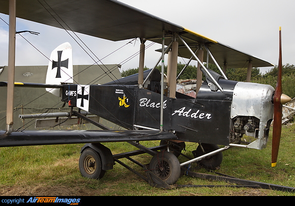 Micro Biplane Aviation Tiger Cub 440 G-MMFS named "Black Adder" an unusual single-seat microlight designed by Micro Biplane Aviation of Worksop, and marketed in kit form in the UK. The Tiger Cub was unusual for a microlight, in that it was a biplane (most aircraft in this category couldn’t afford the weight penalty associated with a biplane) and also that the wings could be folded back against the fuselage, making it easy to tow on a trailer (as can be seen in this photo) Tiger Cub 440