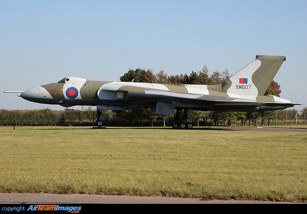 Vulcan B2 XM607 preserved at Waddington carries mission markings on the port side of the nose. The jet was involved in three 'Black Buck' raids on Port Stanley during the Falkland's campaign - on 1st May, 3rd May and 12th June 1982. Avro Vulcan B2