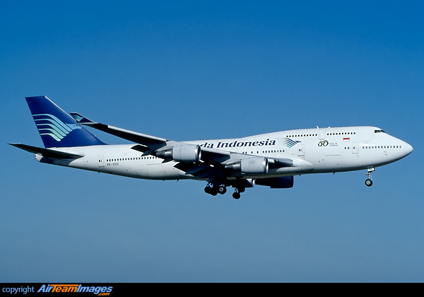 "50 Years Of Challenge" special markings. Boeing 747-4U3