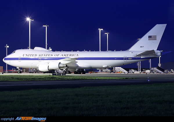 NATO Defence Ministers' meetings 9-10 October 2012 Boeing E-4B