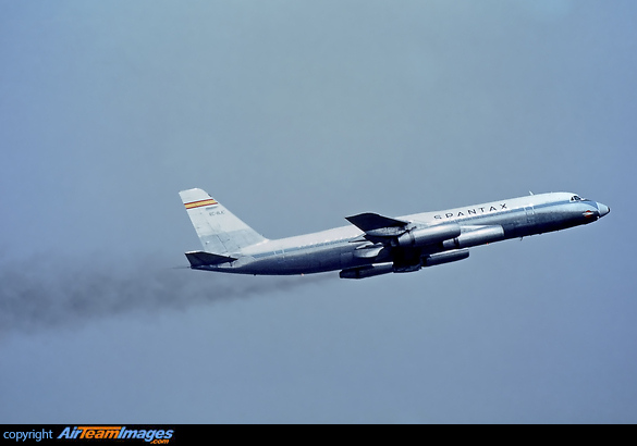 Those were the days: Another dirty Coronado take-off. Convair 990A Coronado