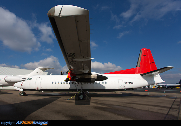 SAMCO Aircraft Maintenance B.V., seen stored at Maastricht/Aachen. Destined for Skyward International Aviation, and will become 5Y-MIS. Fokker 50