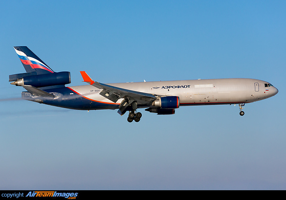 An Aeroflot Cargo MD-11 landing in Frankfurt Hahn McDonnell Douglas MD-11F