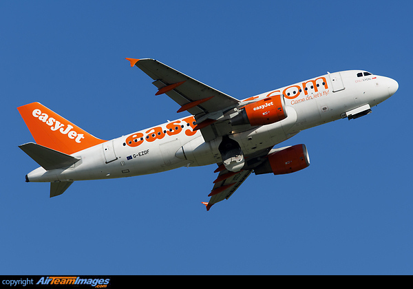 With additional sticker 'Only Lyon' Airbus A319-111