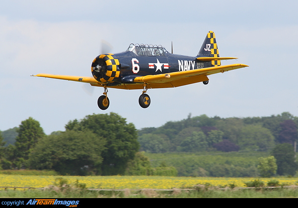 G-TSIX seen here on finals at soon to be closed RAF Church Fenton AT-6C Harvard IIA