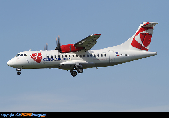 With a "90 years" sticker. ATR 42-500