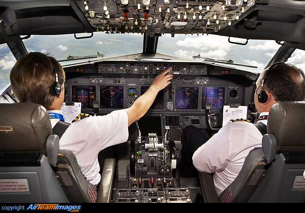The first commercial flight of the new Ukrainian operator Kharkiv Airlines. Boeing 737-8Q8