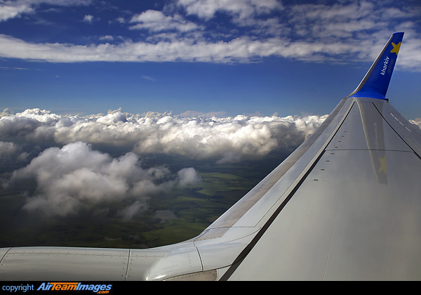 The first commercial flight of the new Ukrainian operator Kharkiv Airlines Boeing 737-8Q8