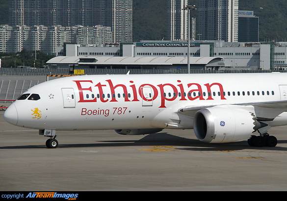 The inaugural Addis Ababa - Hong Kong - Seoul Incheon flight, operated by a 787. The subsequent flight has been a 767-300. Boeing 787-8 Dreamliner