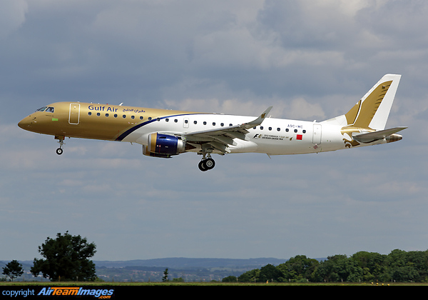 Arriving at East Midlands for painting, following storage at Exeter Embraer ERJ-190AR