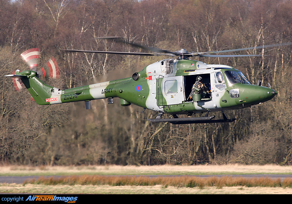 Lynx AH7 ZD274 was deployed to Carlisle for Exercise Joint Warrior 131 Westland Lynx AH7