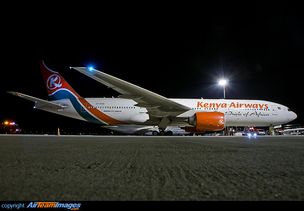 Diversion enroute AMS-NBO due to cargo compartment fire indication Boeing 777-2U8/ER