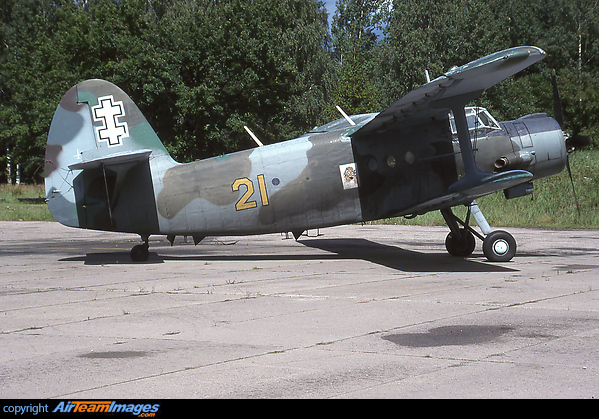 Lithuanian AF An-2 21 yellow (c/n 1G173-14) at Pajouste Air Base, Lithuania Antonov An-2