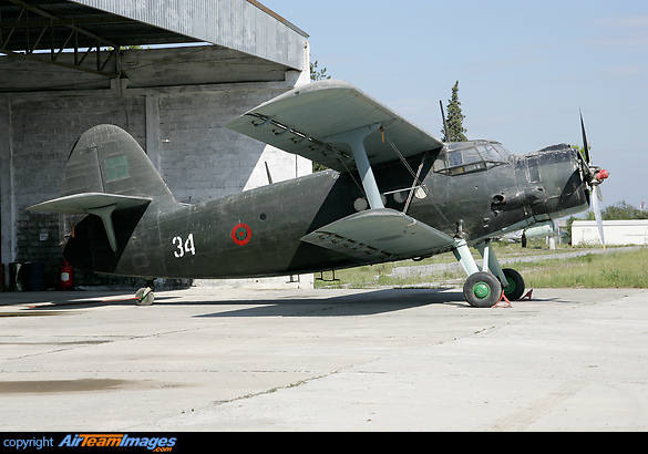 Y-5 34 at Tirana-Rinas Air Base, Albania Shijiazhuang Y-5