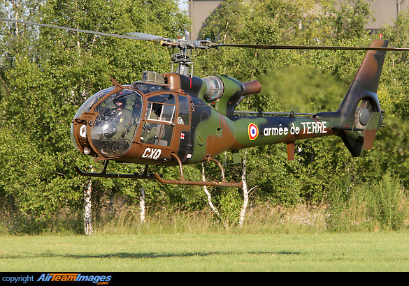 SA-342M 1518/CXQ from 1 RHC Phalsbourg at Dijon-Longvic Aerospatiale SA-342M Gazelle