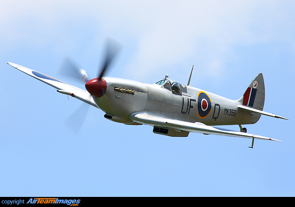 BBMF Spitfire seen here doing a nice pass at Breightons summer Buckerfest weekend Supermarine Spitfire LF9C
