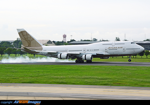 For a special chartered flight from Manchester to Bangkok with Manchester United Football Team onboard. Boeing 747-481