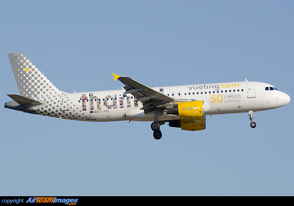 Gracias/Thanks titles for 50 Million Passengers Airbus A320-214