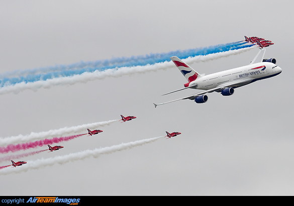 Airbus A380 & Red Arrows Airbus A380 & Red Arrows