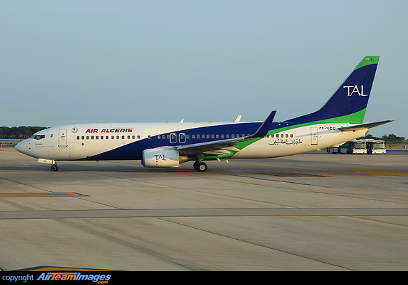Tassili Airlines livery with Air Algerie titles Boeing 737-8ZQ