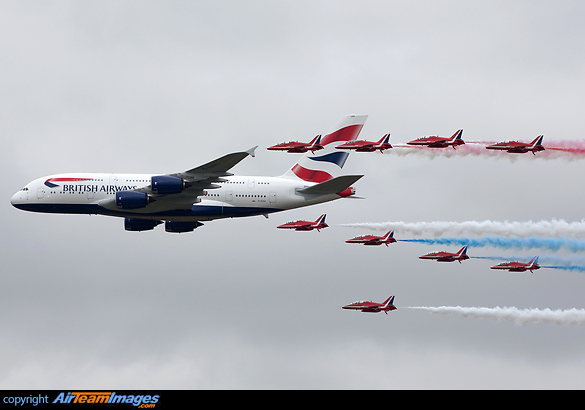 Airbus A380 & Red Arrows Airbus A380 & Red Arrows