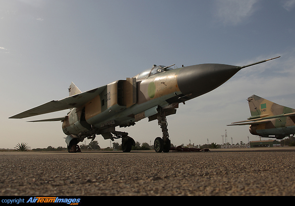 MiG-23MLD of 1023 Sqn at Mitiga Mikoyan Gurevich MiG-23MLD