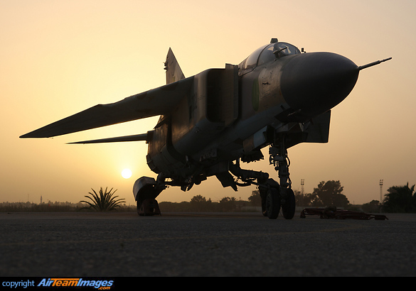 MiG-23MLD of 1023 Sqn at Mitiga Mikoyan Gurevich MiG-23MLD