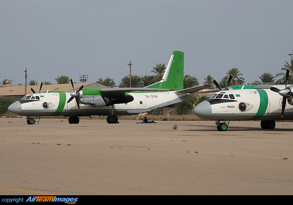 An-26 8315 also wears the civil registration 5A-DOH and carries 'Libyan Air Cargo'titles, but it is operated by the Air Force. Antonov An-26