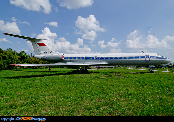 On display at Ukraine State Aviation Museum Tupolev Tu-134A