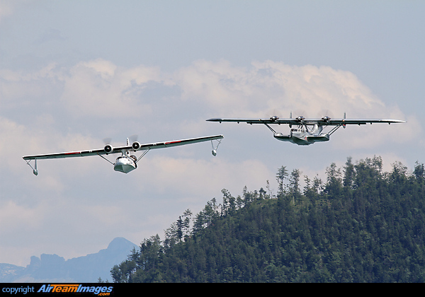 Dornier Do-24ATT D-CIDO and Consolidated Catalina G-PBYA flew in formation at the Scalaria Air Challenge, St Wolfgang Dornier Do-24 & Catalina