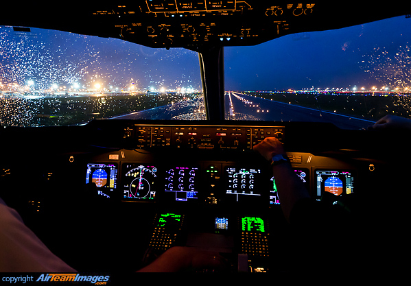 Lining up on runway 07C for a long flight to Bangalore! McDonnell Douglas MD-11F
