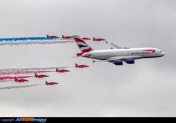 Airbus A380 & Red Arrows Airbus A380 & Red Arrows