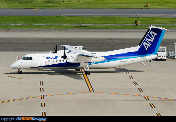 The very last Dash 8-300 in ANA colours. Bombardier Dash 8-314Q