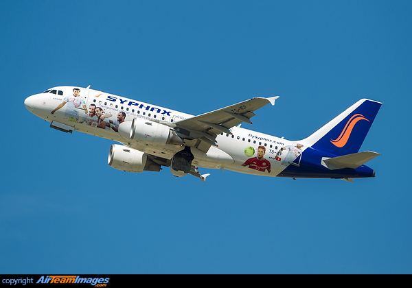 in special "Transporteur officiel des aigles de Carthage" livery Airbus A319-112