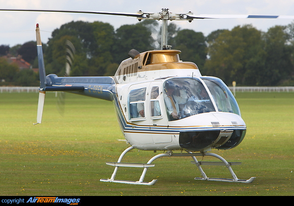 Bell 206B JetRanger II G-OPEN seen here bringing guests to 'Ladies' day at Yorks big Horse race meeting of the year Bell 206B JetRanger II
