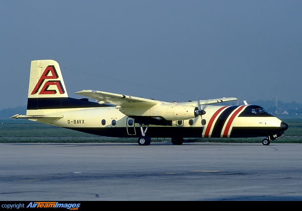 Basic revised BAF - British Air Ferries livery. Handley Page HPR-7 Herald 214