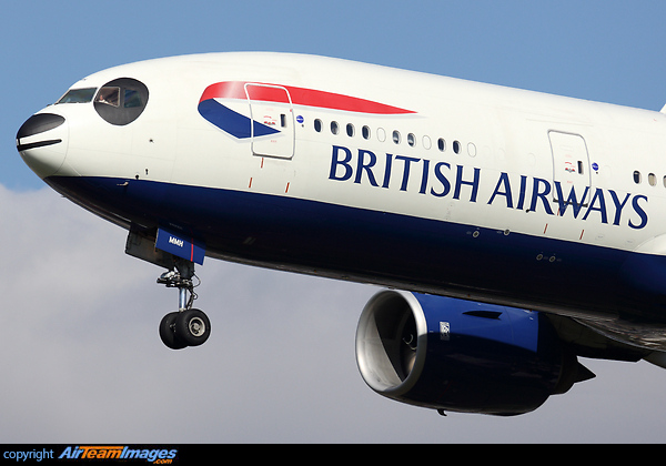 British Airways have painted a Panda face on this Boeing 777-200ER (G-YMMH) for the launch of flights to Chengdu Shuangliu International Airport in China. Boeing 777-236/ER