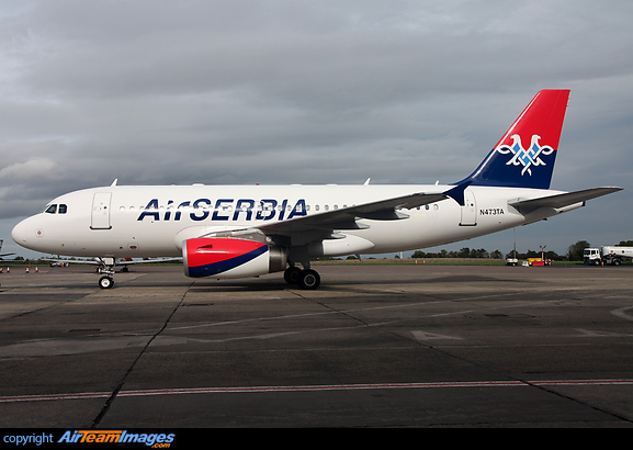 The new name to take over JAT. Air Serbia. Airbus A319-132