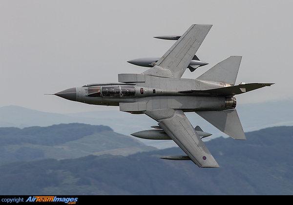 RAF Panavia Tornado GR4 ZA453 of Marham Wing on a low level sortie in the NWMTA. Panavia Tornado GR4