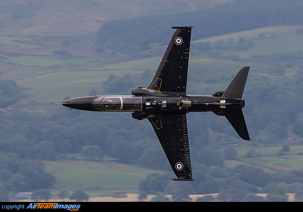 RAF British Aerospace Hawk T2 ZK022 of 4(R)Sqn based at Valley on a low level training sortie in the NWMTA. British Aerospace Hawk T2
