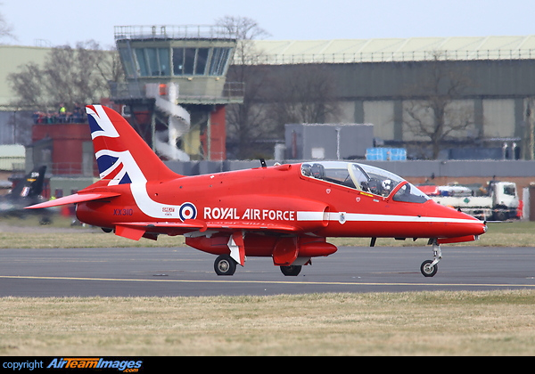 New paint scheme for the Red Arrows for 2015. British Aerospace Hawk T1W