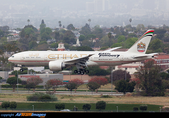 Promoting Fast & Furious 7 Boeing 777-237/LR