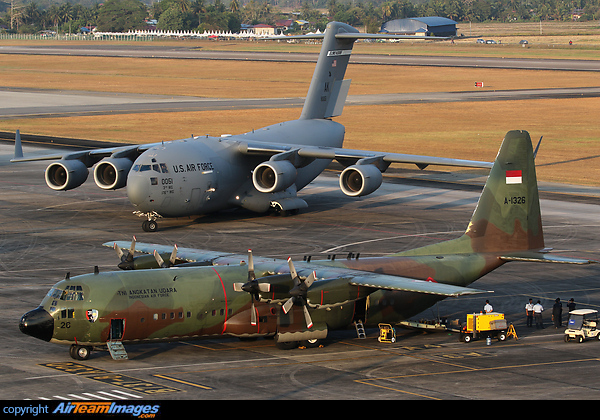 Fitted with Boeing 727 windows, this aircraft used to operate for Merpati as PK-MLT Lockheed L-100-30(P) Hercules