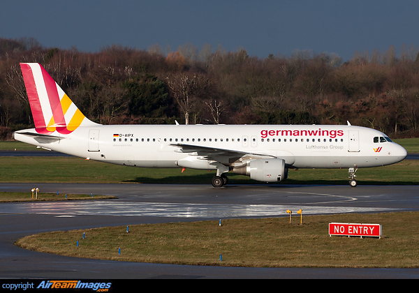 This Germanwings Airbus A320 D-AIPX crashed into the French Alps on 24th March 2015. Airbus A320-211
