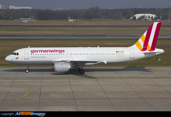This Germanwings Airbus A320 D-AIPX crashed into the French Alps on 24th March 2015. Airbus A320-211