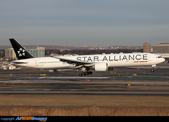 First revenue passenger flight in the Star Alliance colors. BOM-EWR AC191. Boeing 777-337/ER