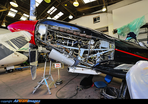 Legendary Spitfire flown by former president and commander of the Israeli Air Force "Ezer Weizman" Maintenance and painting before Independence Day of Israel. Supermarine 361 Spitfire LF9E