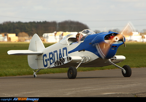 This Taylor Monoplane was involved in a bad accident on 12 January 2013 and is nearly back to being airborne again. Seen here doing an engine run at Breightons Easter Fly in 2015. Taylor Monoplane