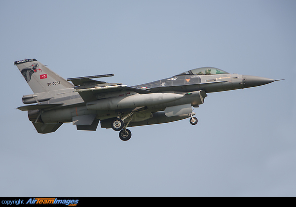 Turkish Air Force F-16CG Night Falcon seen here at RAF Leeming taking part in the biggest military exercise in Europe named "Joint Warrior" F-16CG Night Falcon